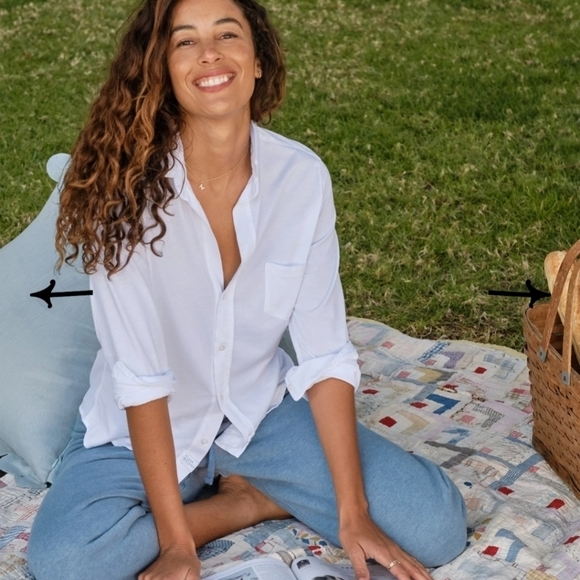 Oversized White Button Down Shirts